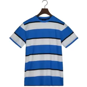 Image of Gant Relaxed Striped T-Shirt Mid Green 1 - Blue