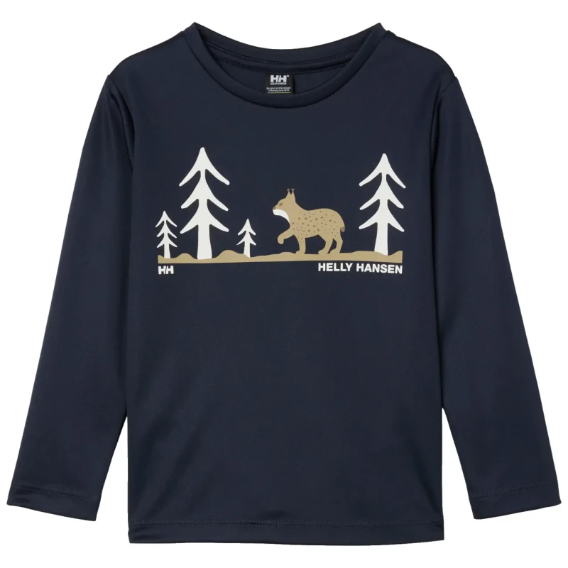 Image of Helly Hansen Kids Long Sleeve Jersey Helly Hansen Technical Craphic Bleu Unisex 6 ans