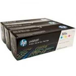 Image of HP 305A Tri Colour Laser Toner Ink Cartridge