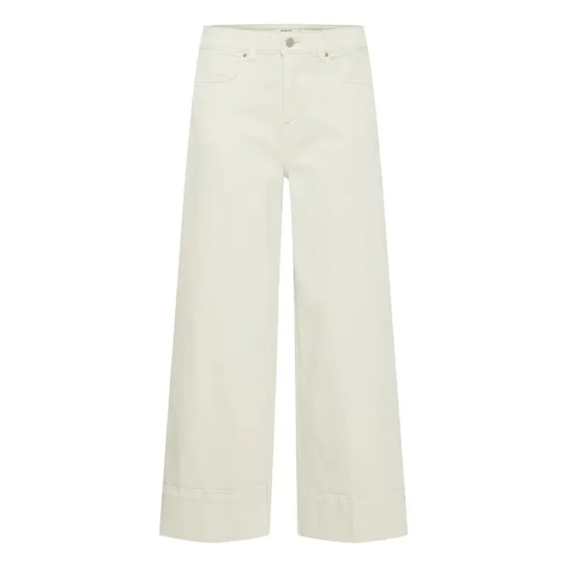 Image of b.Young Womens Regular Jeans b.young Lydia Wide Leg Blanc Female 34