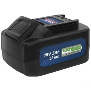 Image of Sealey CP400BP Power Tool Battery 18V 3Ah Li-ion for CP400LI & CP4...
