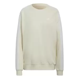 Image of adidas Essentials Studio Lounge 3-Stripes Sweatshirt Wome - Beige