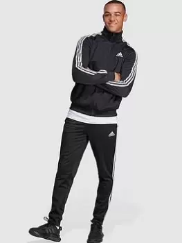 Image of Adidas Sportswear Basic 3-Stripes Tricot Tracksuit - Black