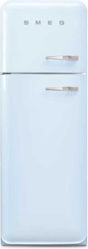 Image of Smeg FAB30LPB6UK 60cm Retro Fridge Freezer Left Hand Hinge - Pastel Blue FAB30LPB6UK