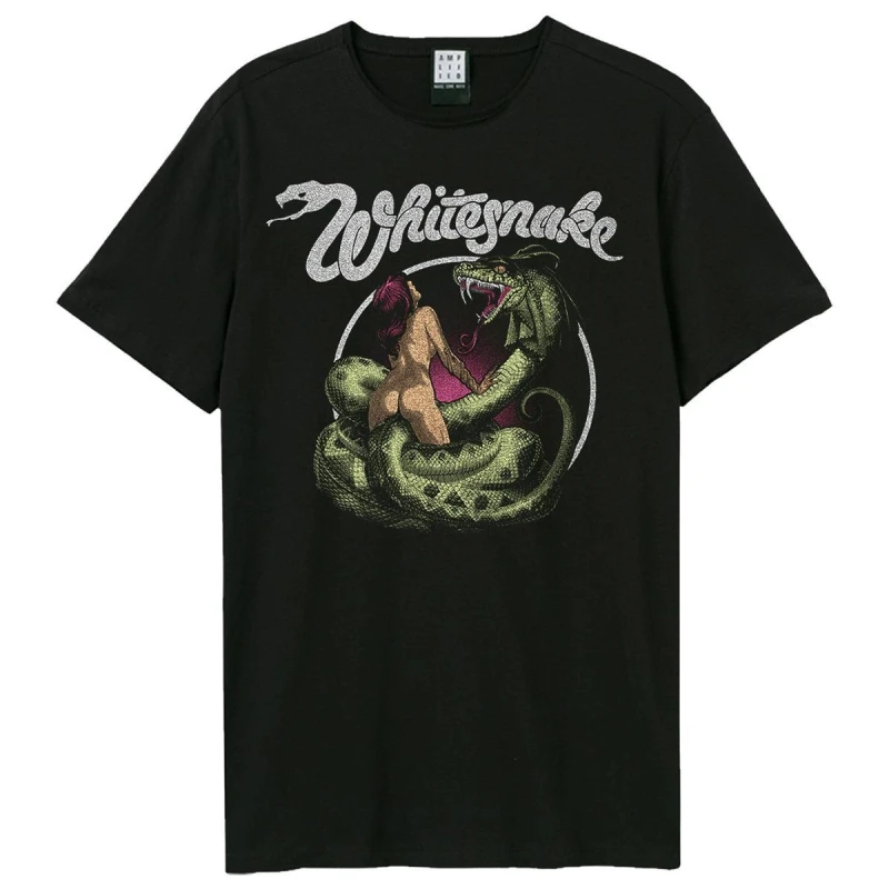 Image of Amplified Amplified Men Love Hunter Whitesnake T-Shirt in Black Size: X-Small Black XS Male 5063852073313