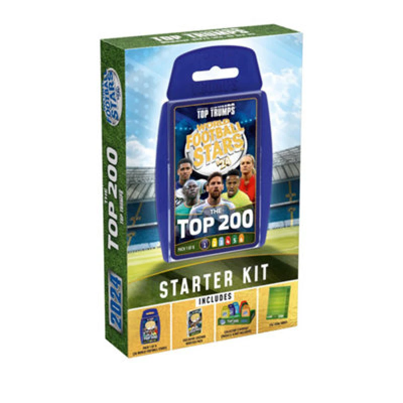 Image of Top Trumps World Football Stars Top 200 Starter Kit Male TL50101