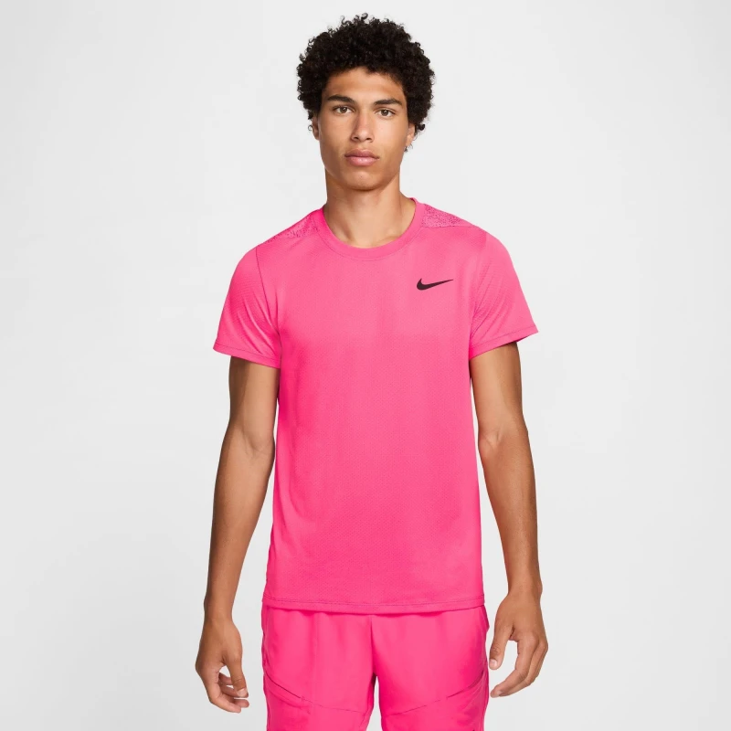 Image of Nike DriFIT Slam Tennis T-Shirt Mens - Pink Pink S