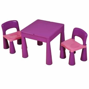 Image of Liberty House Toys Kids Multifunctional Table and Chair, Purple