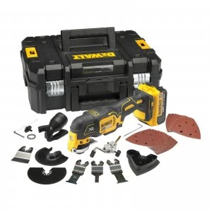 Image of DEWALT DCS355 18v XR Cordless Oscillating Multi Tool 1 x 4ah Li-ion Charger Case & Accessories