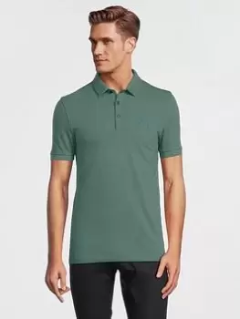 Image of BOSS Passenger Polo Shirt - Open Green, Open Green, Size S, Men