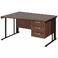 Image of Dams International Wave Desk MCM14WLP3KW 1,400 x 725 x 800 - 990 mm