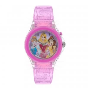 Image of Disney Princess Pink Silicone Analogue Watch
