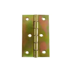 Image of Folding Closet Cabinet Door Butt Hinge Brass Plated - Size 43 x 60mm - Pack of 1