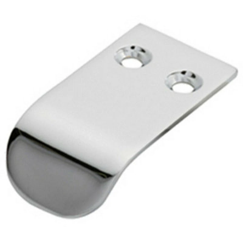 Image of Loops Semi Concealed Cabinet Finger Pull Handle 12mm Fixing Centres Polished Chrome Multi unisex