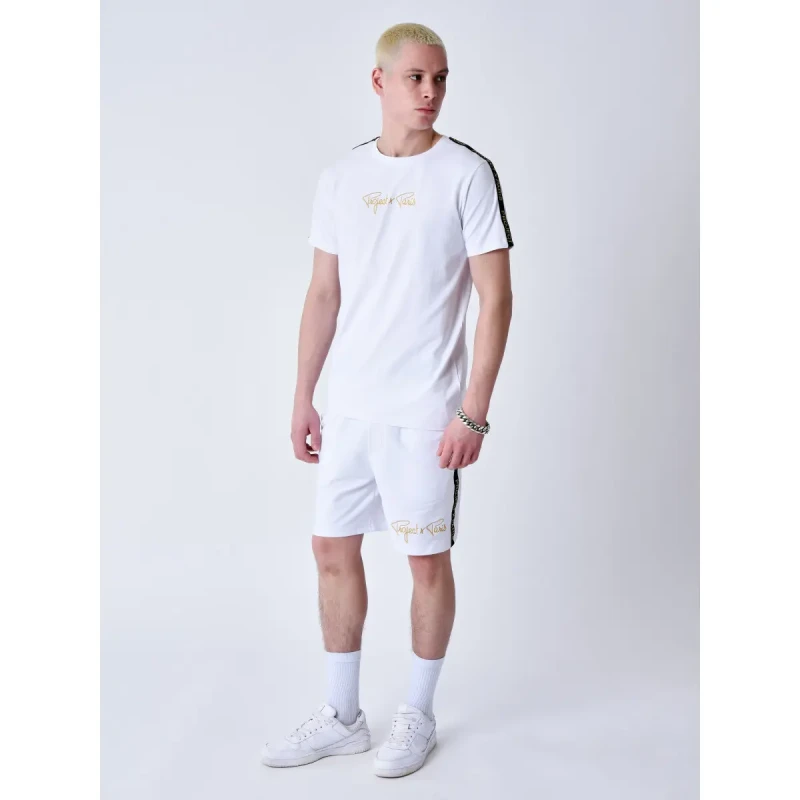 Image of Project X Paris Classic embroidered logo T-Shirt Project X Paris Blanc Male XS