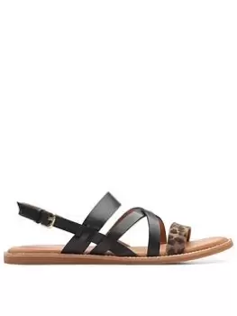Image of Clarks Karsea Sun Sandals - Leopard, Leopard, Size 3, Women