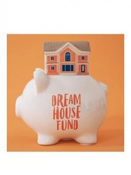 Image of Pennies & Dreams Ceramic Piggy Bank - Dream House Fund