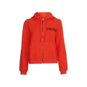 Image of Calvin Klein Long Sleeve Zip Hoodie - Red