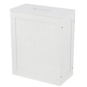 Image of Harsant Shaker Slimline Storage Box - White