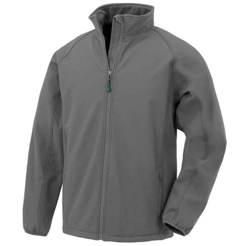 Image of Result Result Men Printable Soft Shell Jacket in Grey Size: Small Grey S Male 5063300510735