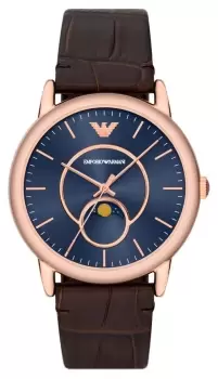 Image of Emporio Armani AR11566 Mens (43mm) Blue Moonphase Dial / Watch