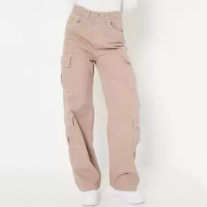 Image of I Saw It First Double Pocketed Cargo Jeans - Grey