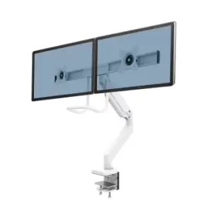 Image of Fellowes 9909401 Eppa Dual Crossbar Monitor Arm - White