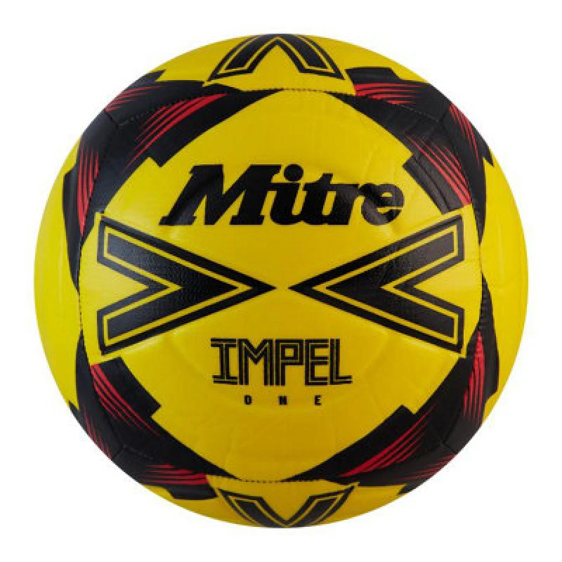 Image of Mitre Impel One Football Yellow/black/red (5)