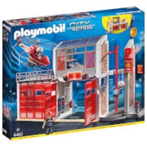 Image of Playmobil City Action Fire Station with Fire Alarm (9462)