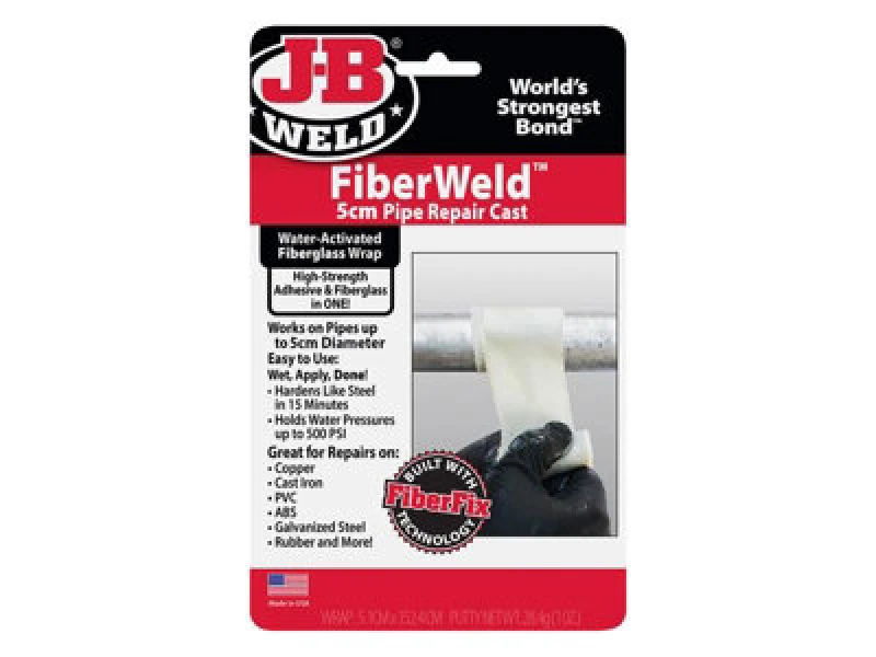 Image of J-B Weld FiberWeld Pipe Repair Cast for Pipes Up to 50mm Diameter 38260UK