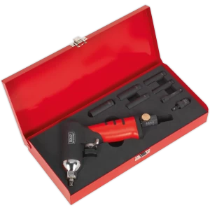 Image of Sealey SA141 Air Impact Wrench and Diesel Glow Plug Set 1/4" Drive