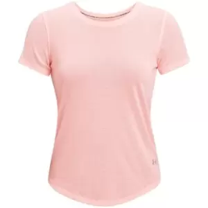 Image of Under Armour Streaker Short Sleeve T Shirt Ladies - Pink