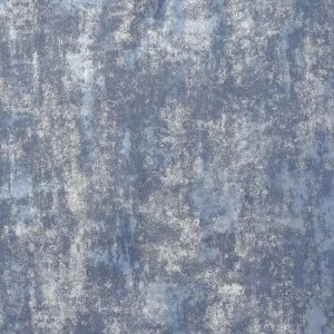 Image of Arthouse Stone Texture Navy Blue Wallpaper