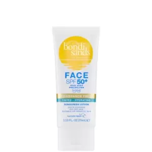 Image of Bondi Sands SPF 50+ Fragrance Free 3 Star Hydrating Tinted Face Lotion 75ml