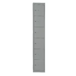 Image of Bisley 6 Door Locker D457mm Goose Grey BY09217