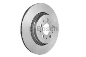 Image of Bosch 0986479320 Rear Axle Vented Brake Disc Set Replaces 92126803
