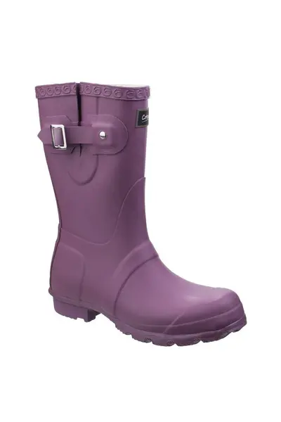 Image of Cotswold 'Windsor' Rubber Wellington Boots Purple