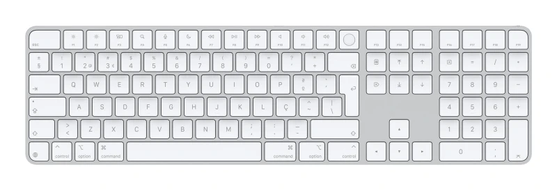 Image of Apple Apple Magic keyboard Universal USB + Bluetooth QWERTY Portuguese White MXK73PO/A