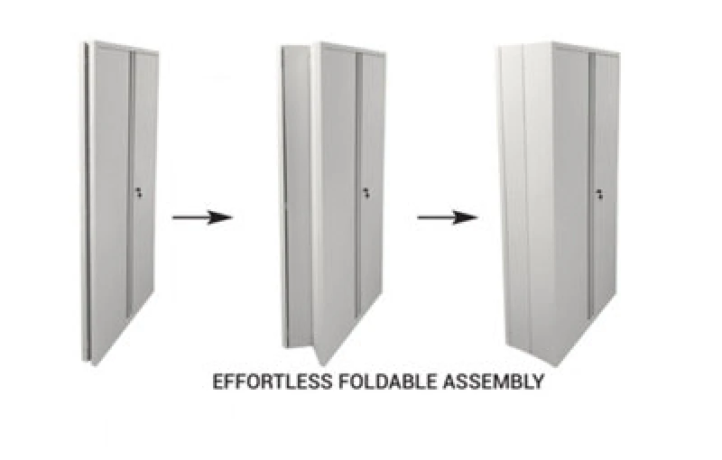 Image of Phoenix SCF Series 2 Door 4 Shelf Steel Storage Cupboard With Key Lock EXR54186PH