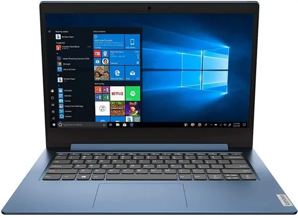 Image of Lenovo IdeaPad 1 14 Intel Celeron N4020 1.1GHz, 4GB RAM, 64GB eMMC, 14" HD TN, Intel UHD, Windows 10 Home in S mode Laptop - 81VU0001UK 81VU000