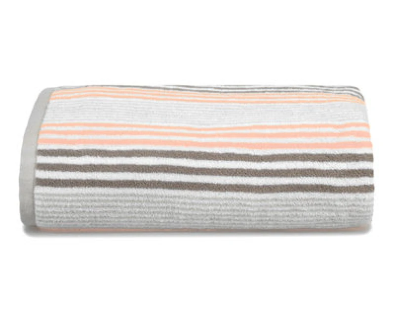 Image of Allure Bath Fashions Merlin Striped Bath Sheet - Blush Pink