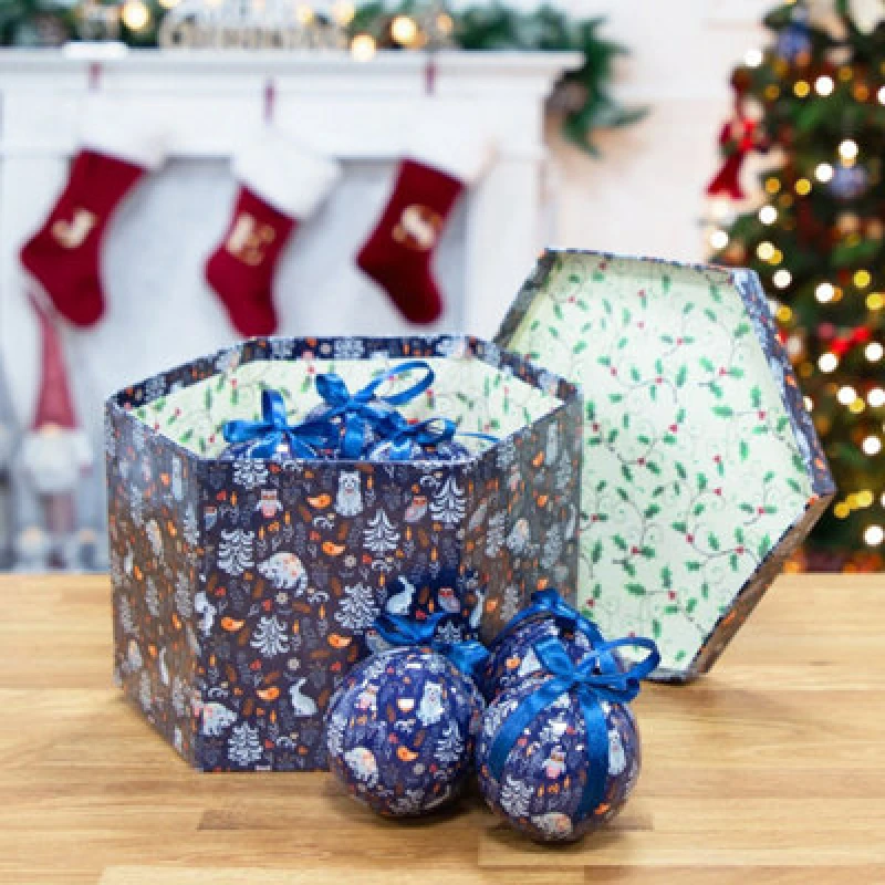 Image of Christmas Workshop 14pc Navy Blue Festival Animal Baubles