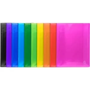 Image of Exacompta Display Book 85970E A4 Assorted 100 Pockets Pack of 8
