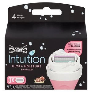 Image of Wilkinson Sword Intuition Ultra Moisture Blades 3pk