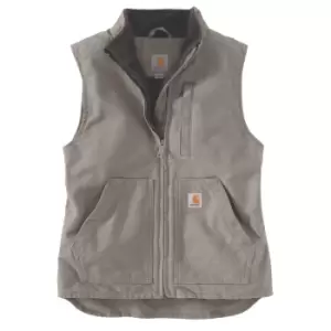 Image of Carhartt Womens Sherpa Lined Mock Neck Soft Duck Vest S - Bust 33-35' (84-89cm)