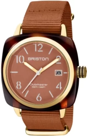 Image of Briston Watch Clubmaster Classic 3 Hands Caramel