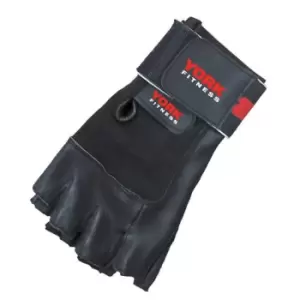 Image of York Leather Weight Lifting Gloves - M