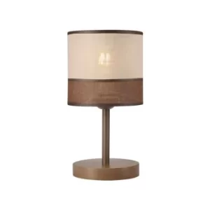 Image of Andrea Cylindrical Table Lamp, Fabric Shade, Sonoma, 1x E27