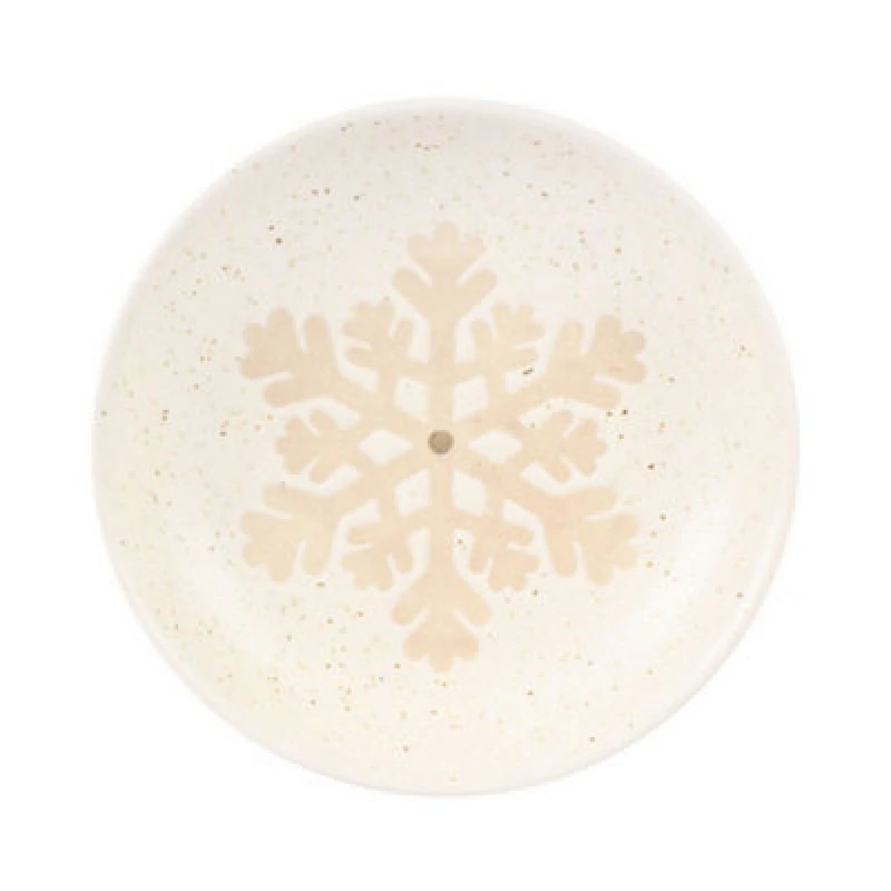 Image of Something Different Something Different Snowflake Incense Holder in Off White Off White One Size Unisex 5063574125864