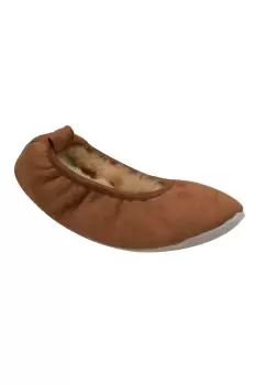 Image of Sheepskin Lined Ballerina Slippers